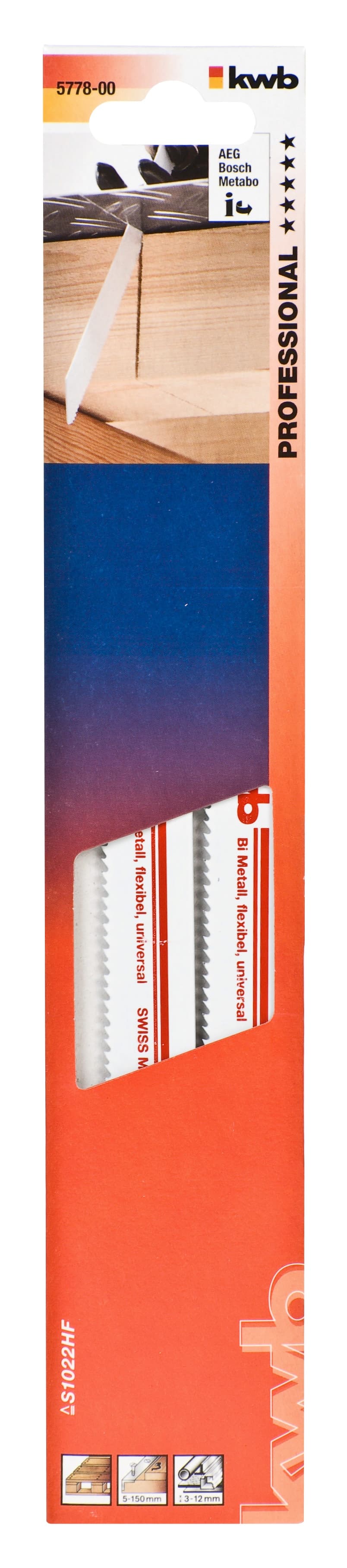  KWB 49577800 List za višenamensku testeru 205 2/1, BiMetal, za metal, srednji - slika 2