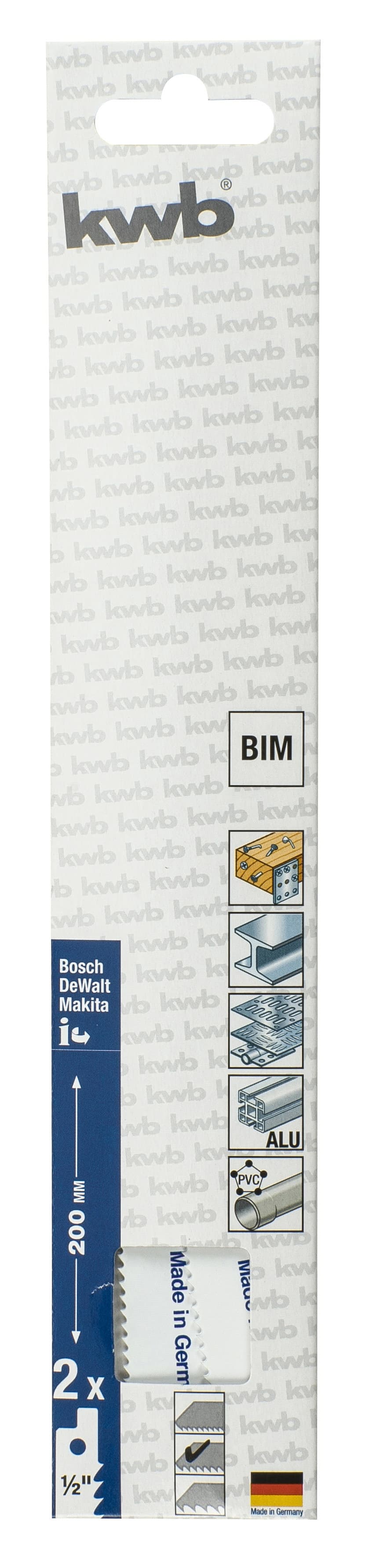  KWB 49577830 list univerzalne testere za metali i drvo sa dvostrukim zubima, 180 mm, 2/1