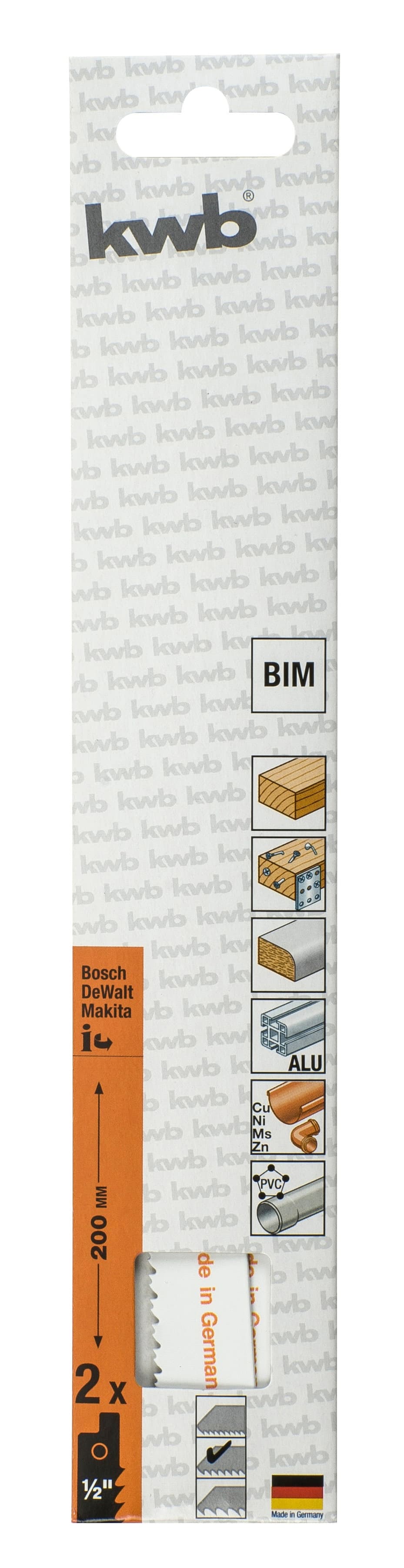  KWB 49578930 Easy-Cut list univerzalne testestere za drvo i metal, 200 mm, 2/1 - slika 2