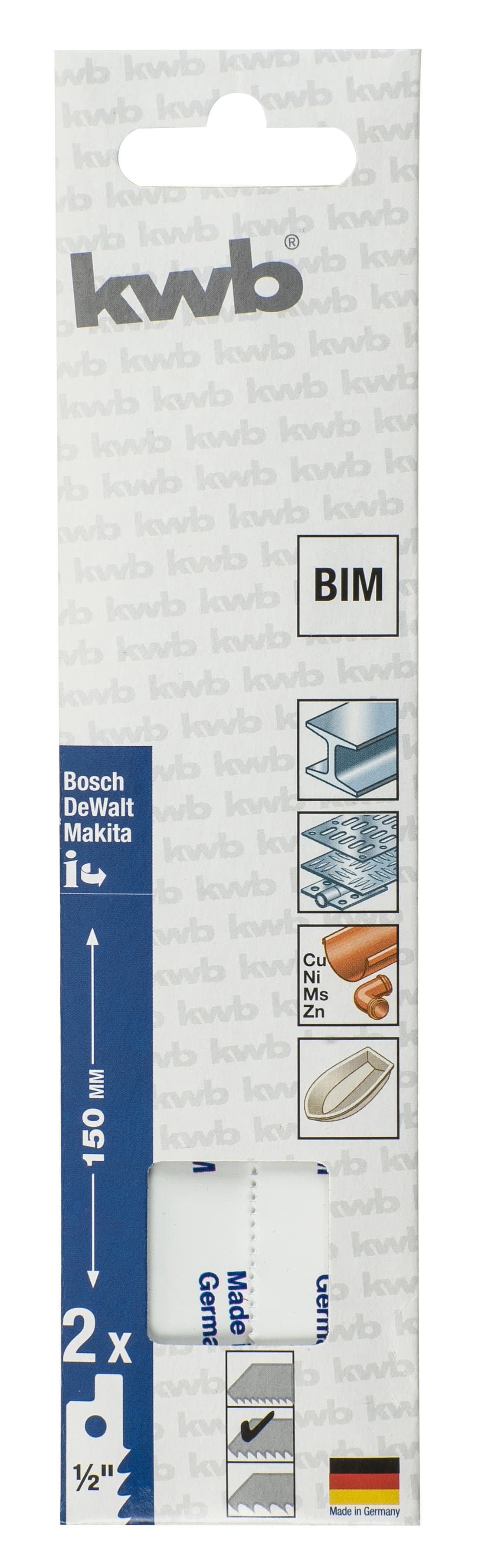  KWB 49579130 list univerzalne testestere za drvo i metal, 10 mm, 2/1