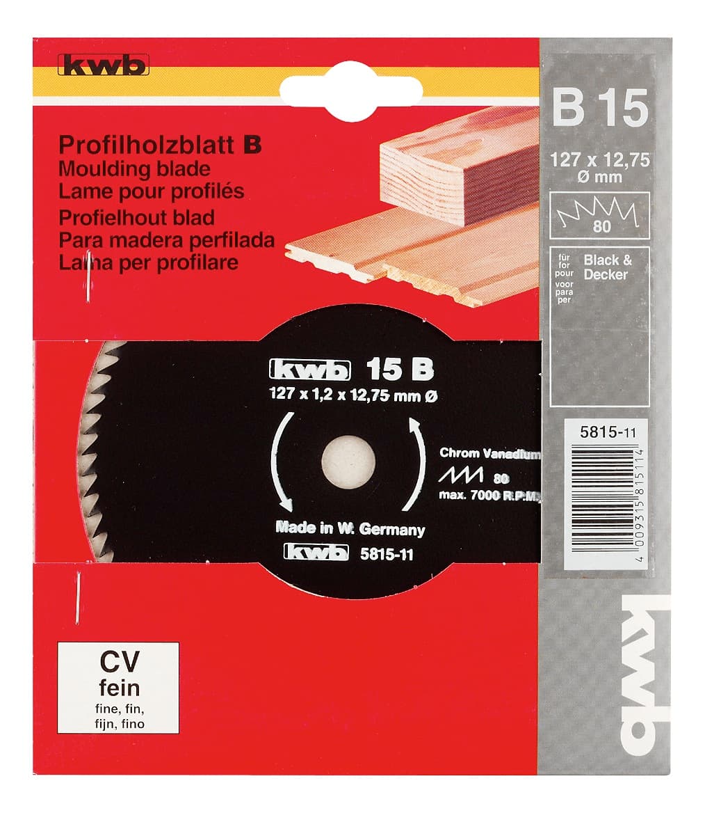  KWB 49581511 list za cirkular za drvo 127 x 12,75 mm, 15B - slika 2