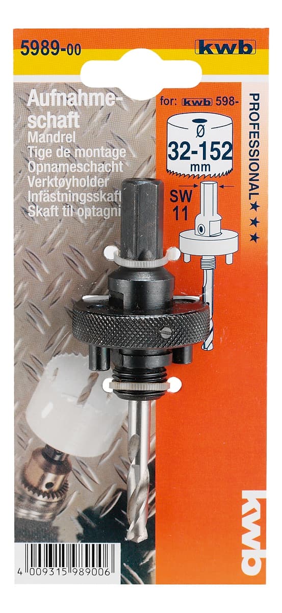  KWB 49598400 Nosač sa burgijom 14-30, 1/2" SDS, za HSS BiM krunaste testere - slika 2