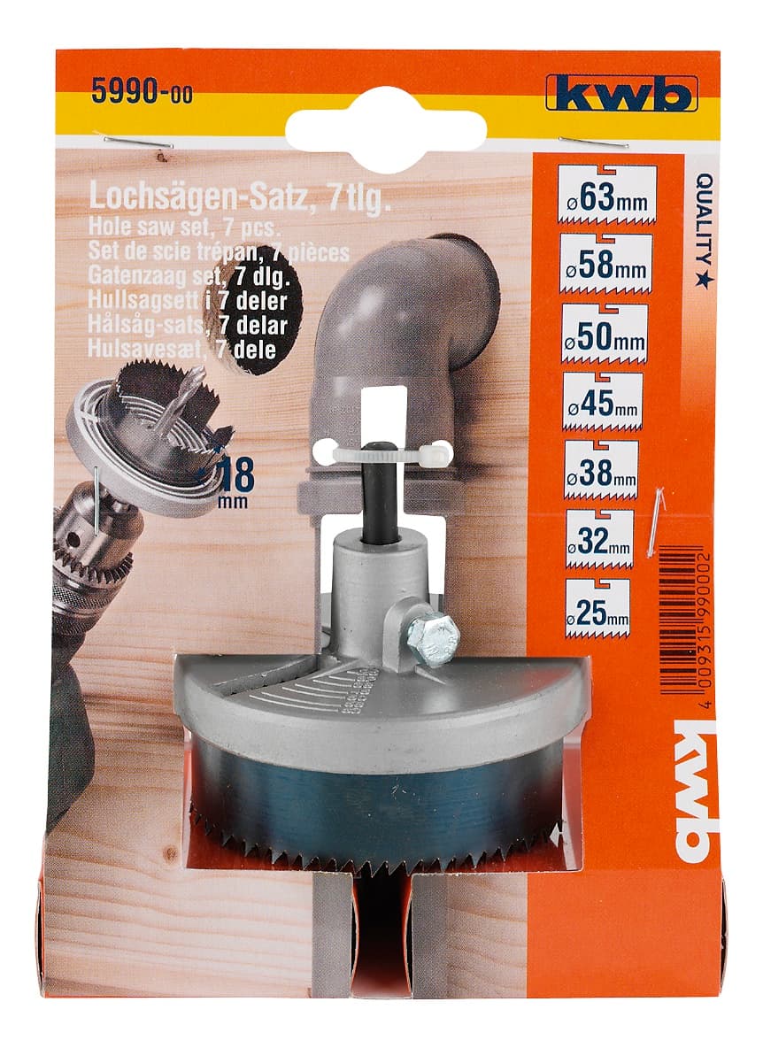  KWB 49599000 Set krunastih testera sa nosačem 25-63 7/1,  18, za drvo - slika 2