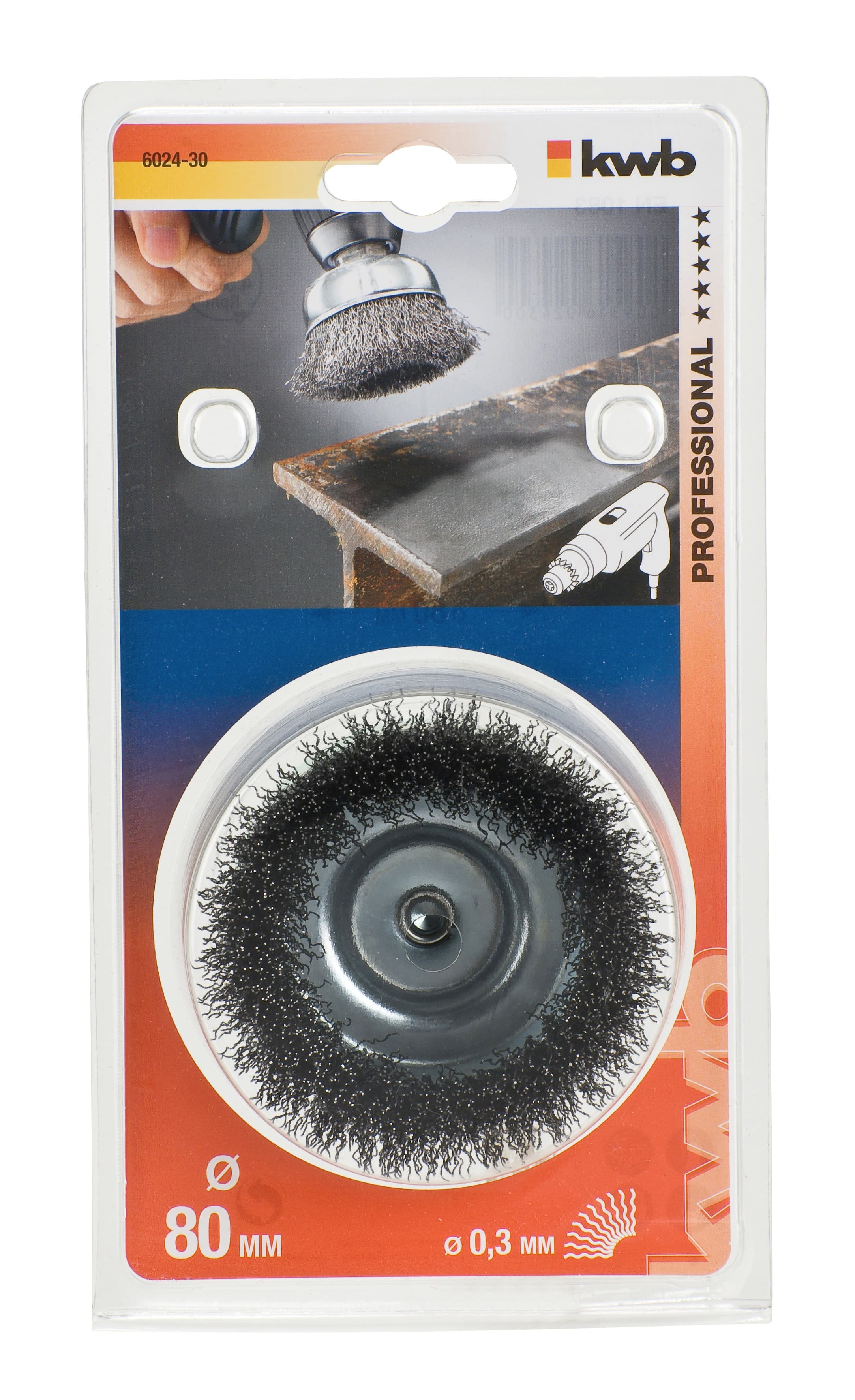  KWB 49602430 lončasta žičana četka za bušilicu 75 mm, gruba  - slika 2