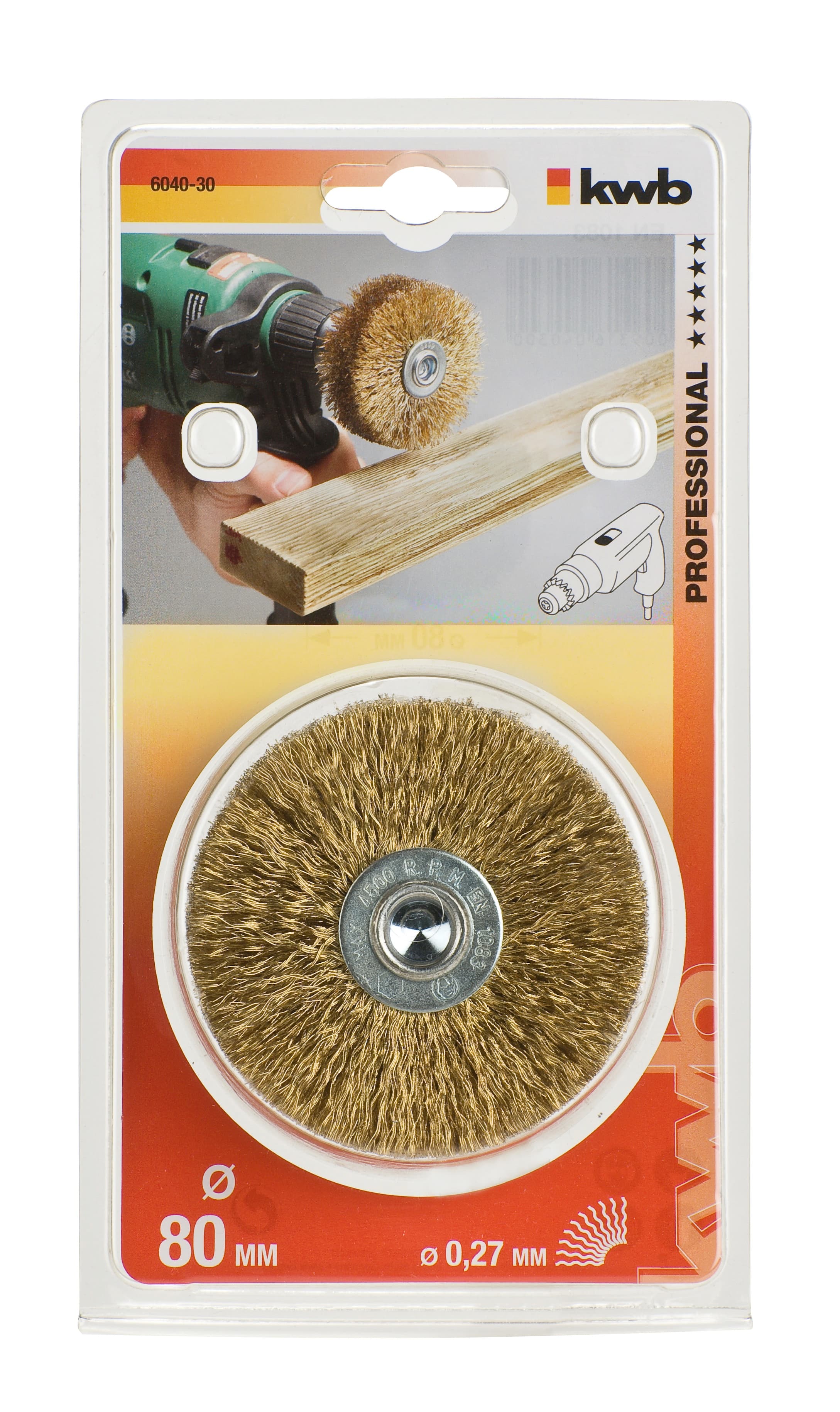 KWB 49604030 kružna žičana četka 80 mm, fina, za bušilicu 