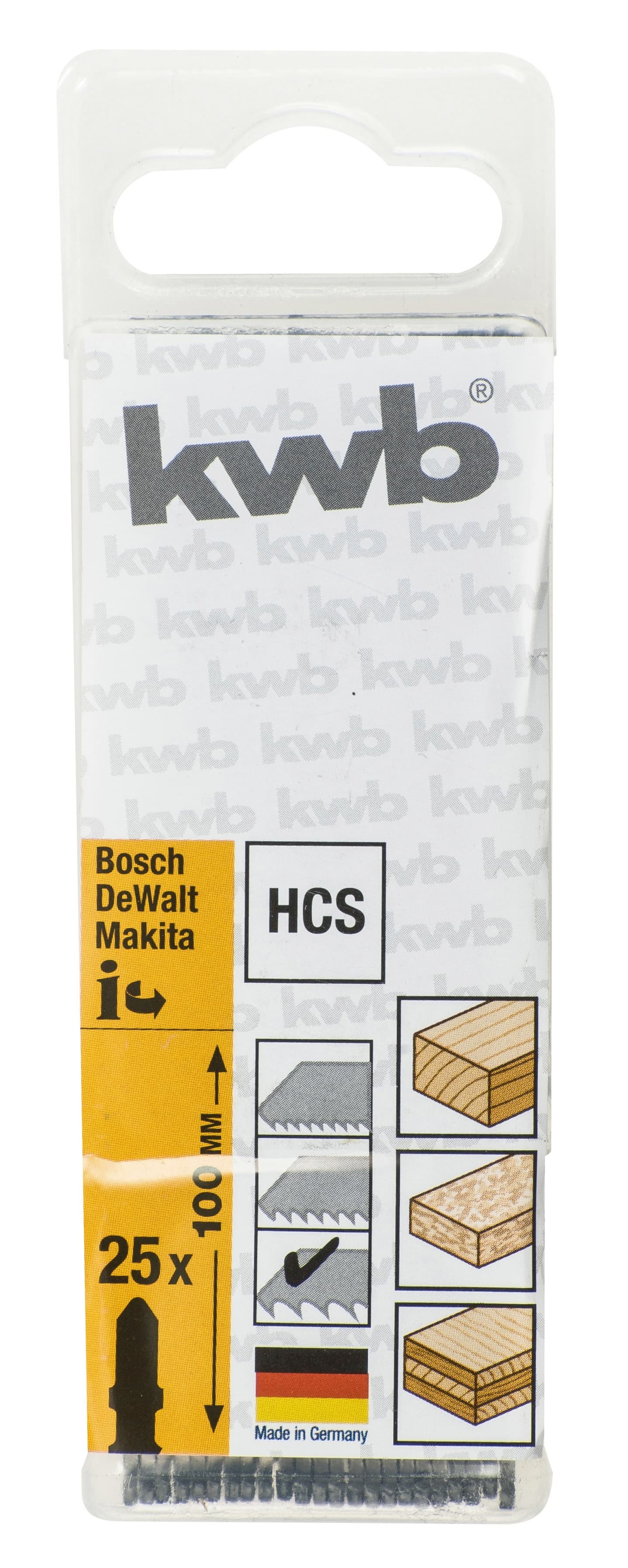  KWB 49620365 BiM list za ubodnu testeru drvo/metal, 100/75 mm, 25 komada