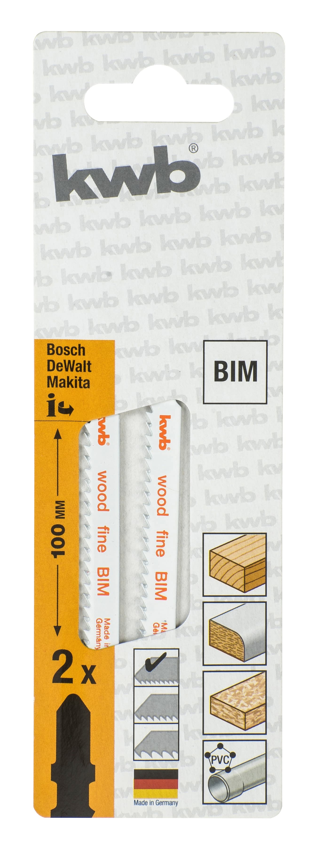  KWB 49621023 list za ubodnu testeru za drvo 100 mm, 2/1