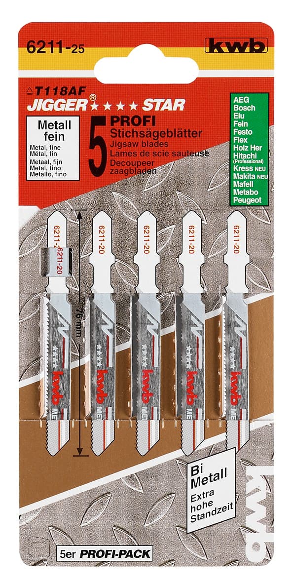  KWB 49621125 List za ubodnu testeru 77 5/1, za metal, fini