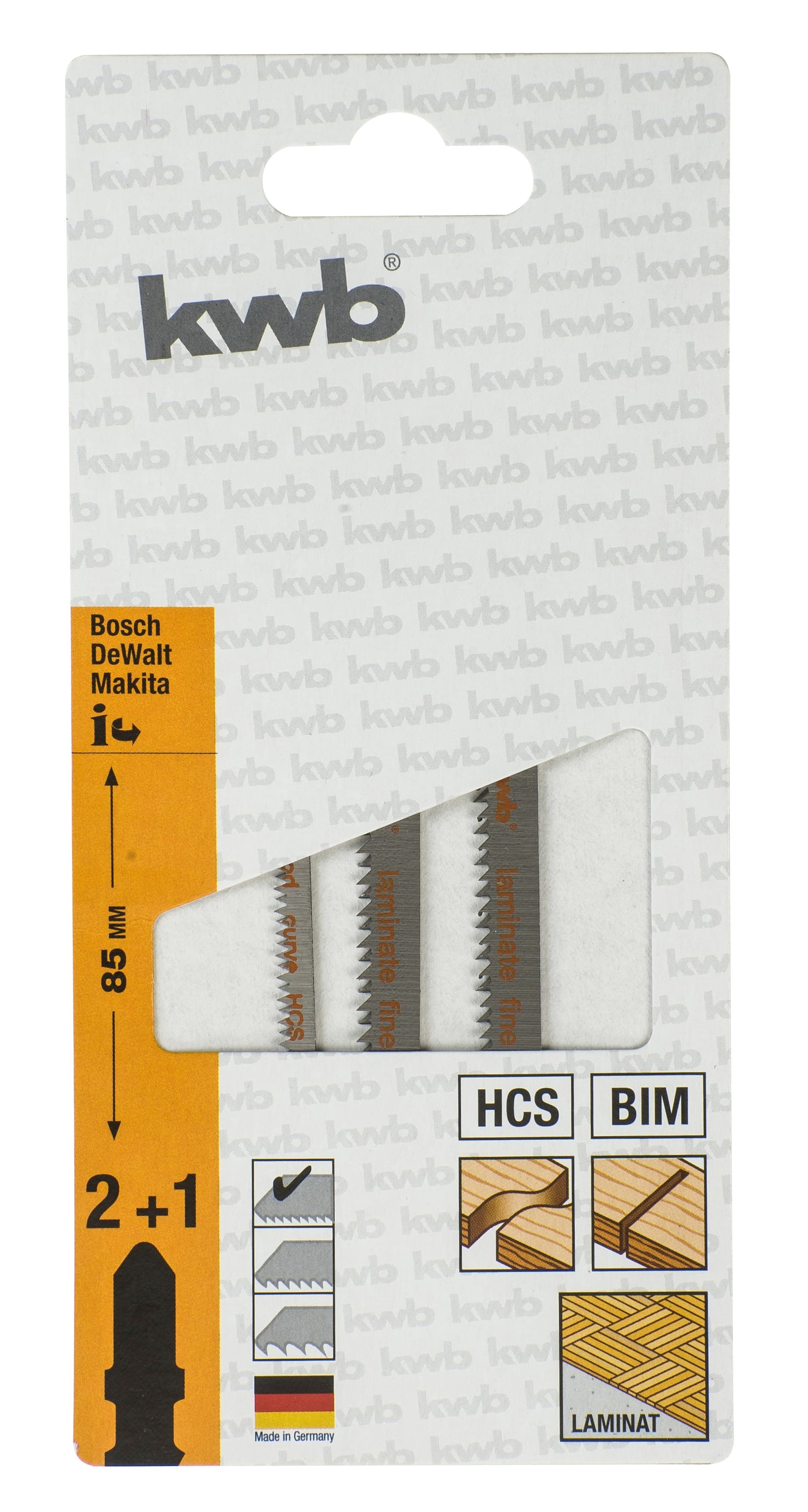  KWB 49622323 set listova za ubodnu testeru za drvo, 3 dela