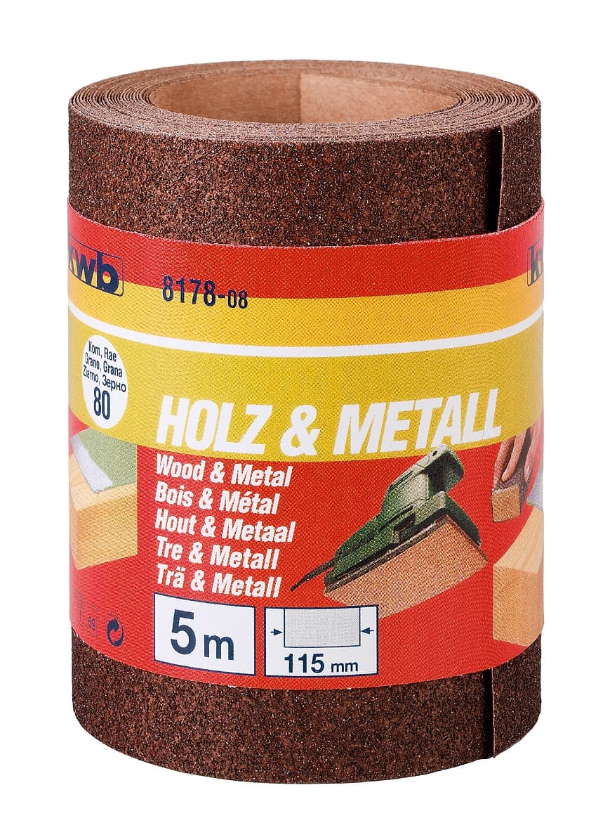  KWB 49817718 Brusna rol-traka 5m 93 GR180 | alu-oksid, za drvo i metal