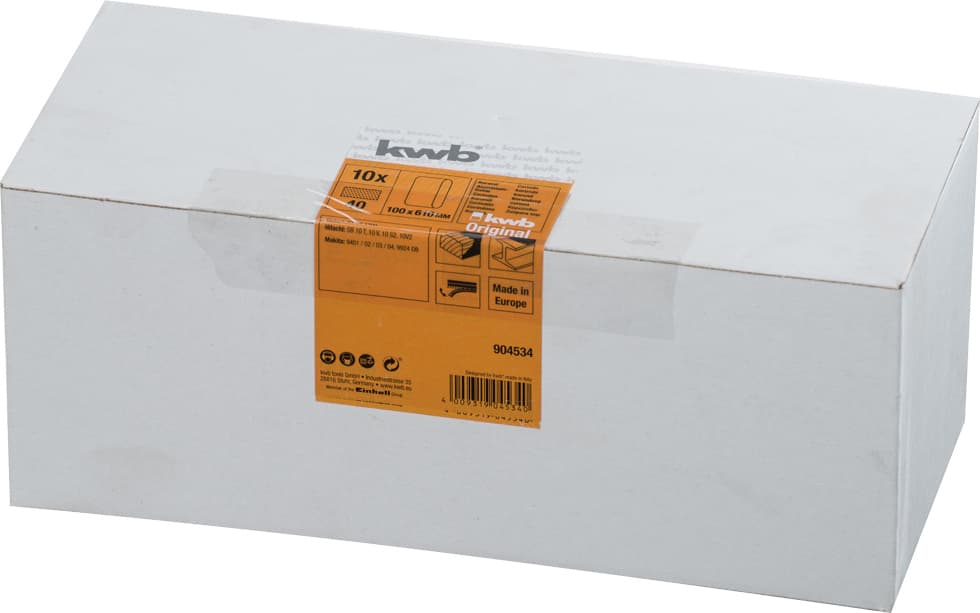  KWB 49904534 Trakasti brusni papir 100x610 mm, GR40, 10/1 | drvo-metal, alu-oksid - slika 4