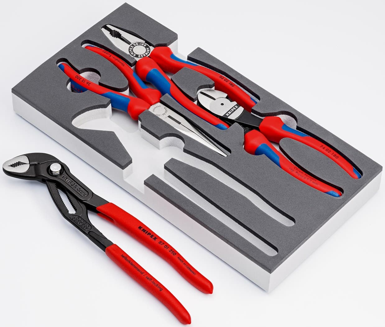 Knipex komplet klešta Basic 4 dela u penastom ulošku 00 20 01 V15 - slika 3