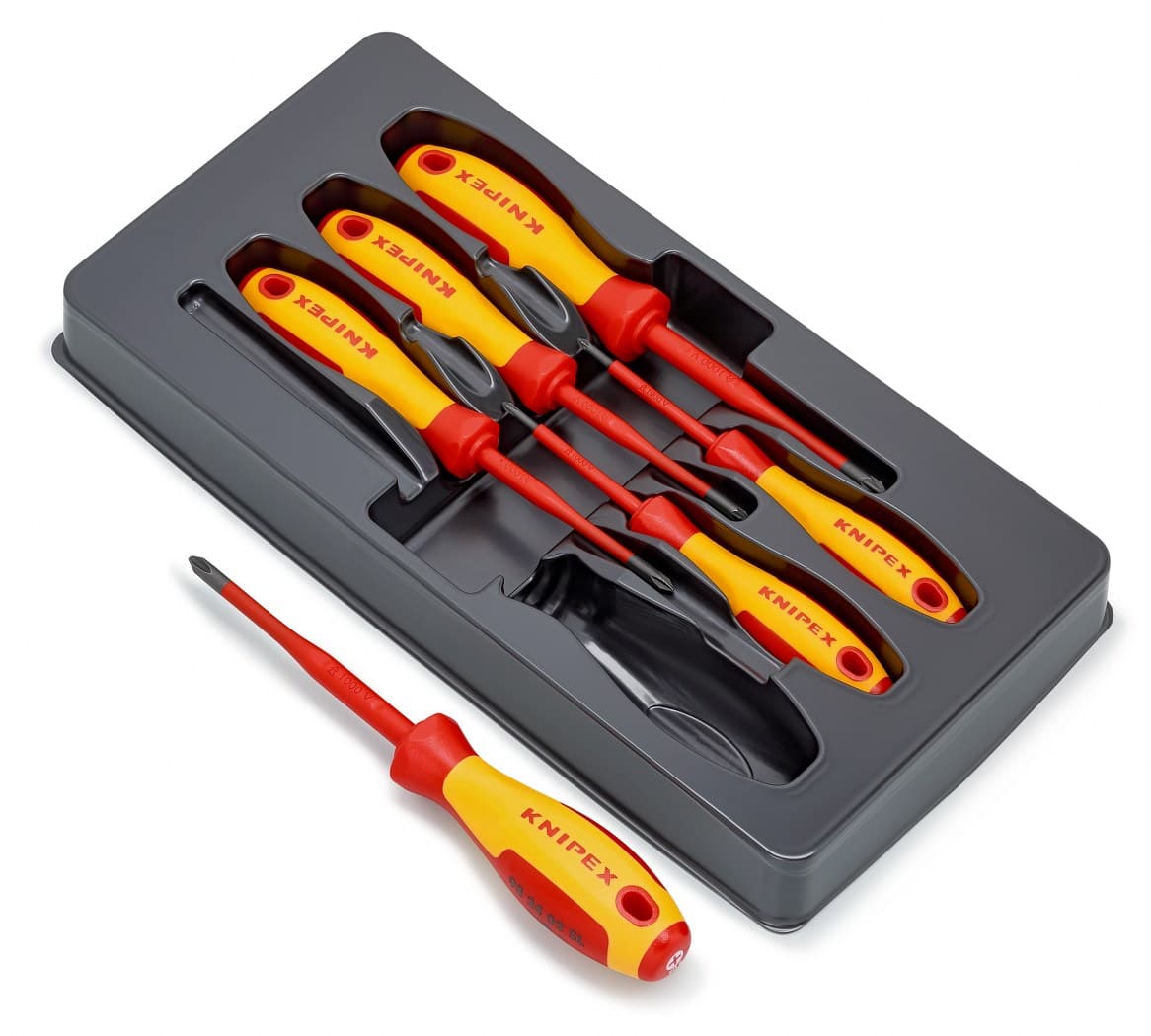 Knipex set krstastih izolovanih odvijača 1000V 6 delova 00 20 12 V03 - slika 2
