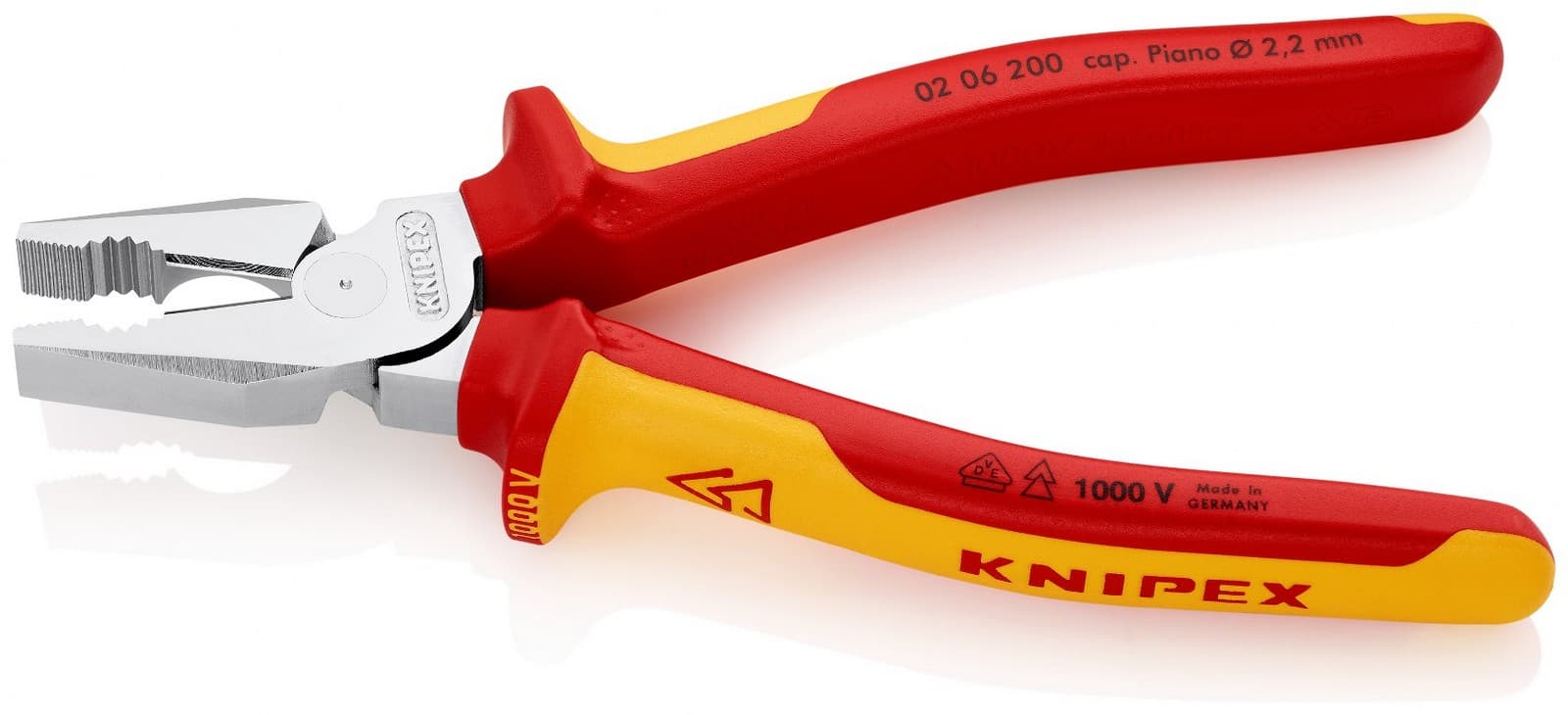 Knipex kombinovana klešta izolovana 1000V VDE 200mm 02 06 200 - slika 10