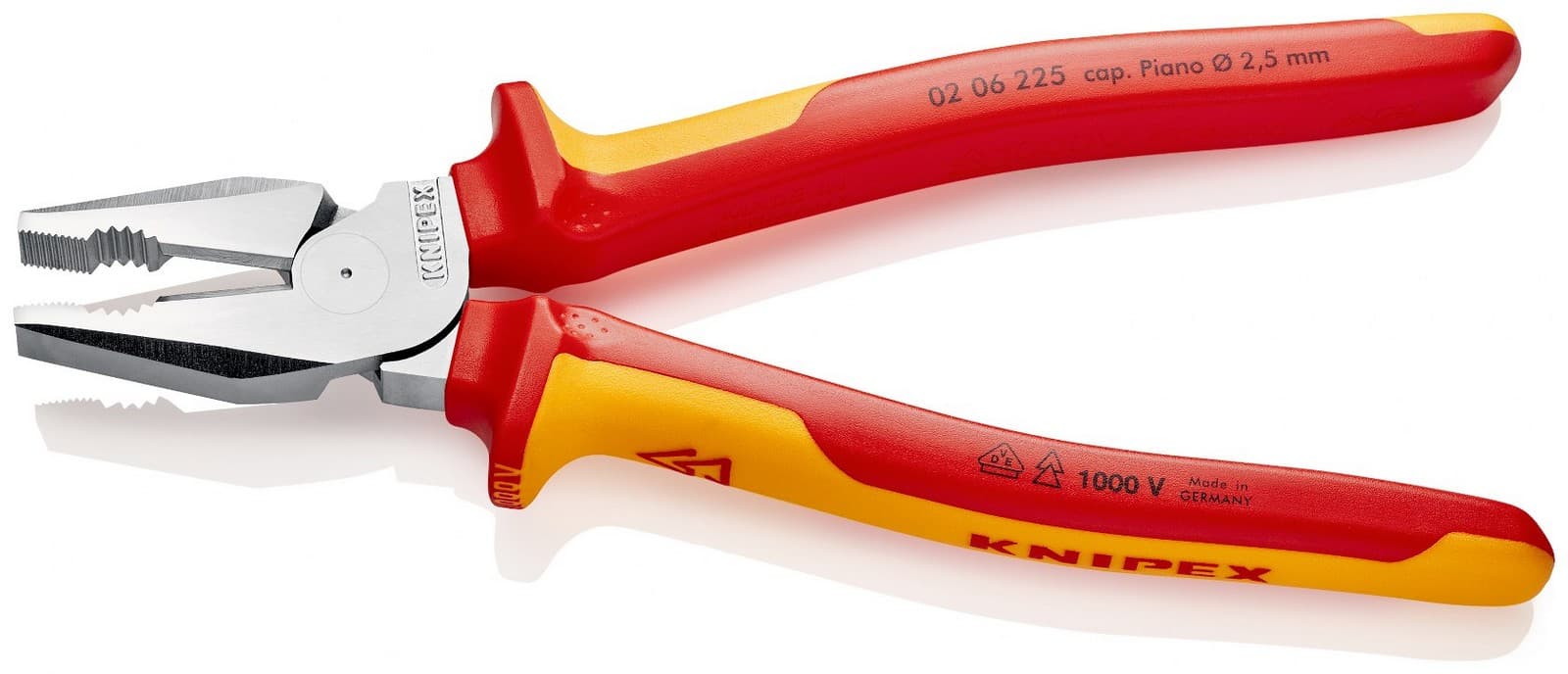 Knipex kombinovana klešta izolovana 1000V VDE 225mm 02 06 225 - slika 10