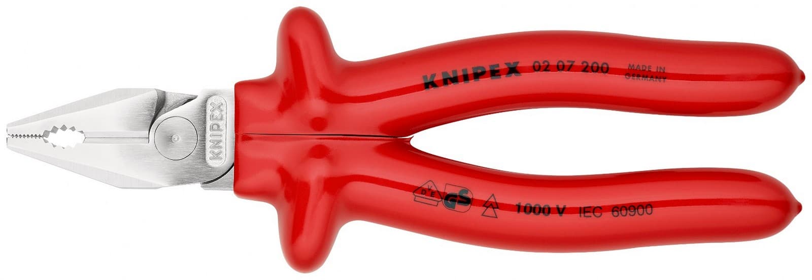 Knipex kombinovana klešta ojačana izolovana 200mm 02 07 200 - slika 3