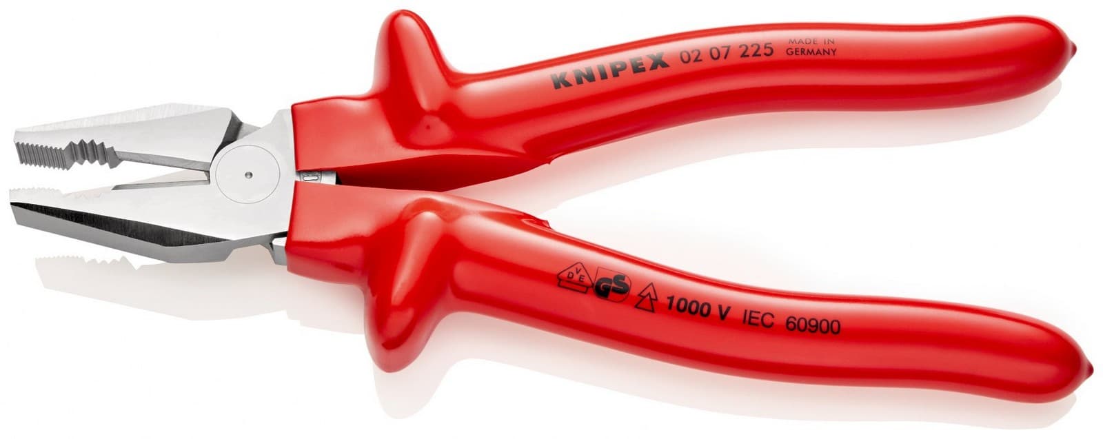 Knipex kombinovana klešta ojačana izolovana 225mm 02 07 225 - slika 2