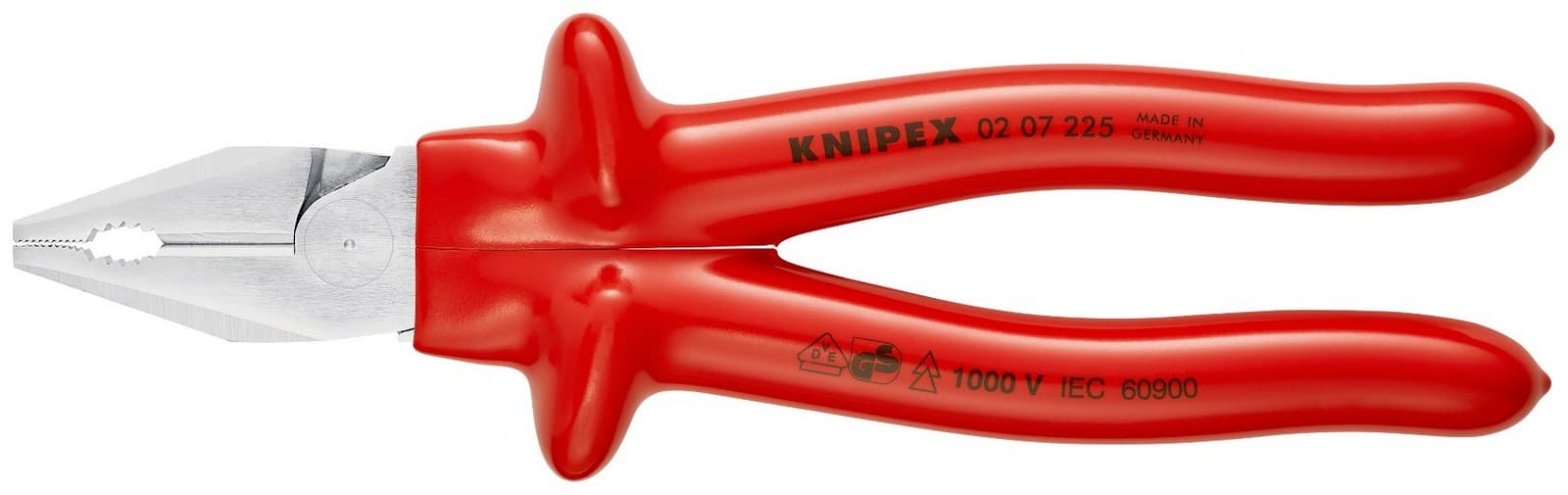 Knipex kombinovana klešta ojačana izolovana 225mm 02 07 225 - slika 3