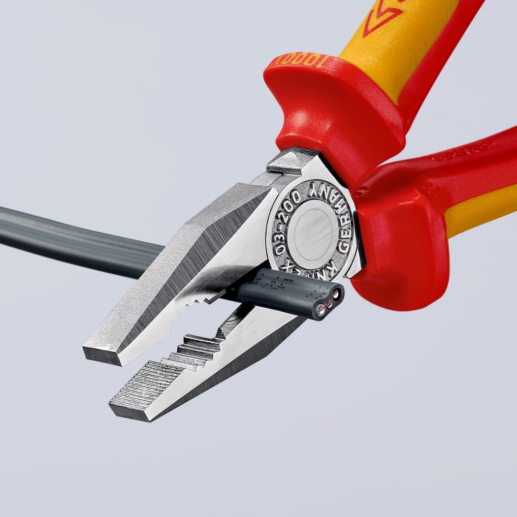 Knipex klešta kombinovana izolovana 1000V VDE 200mm 03 06 200 - slika 13