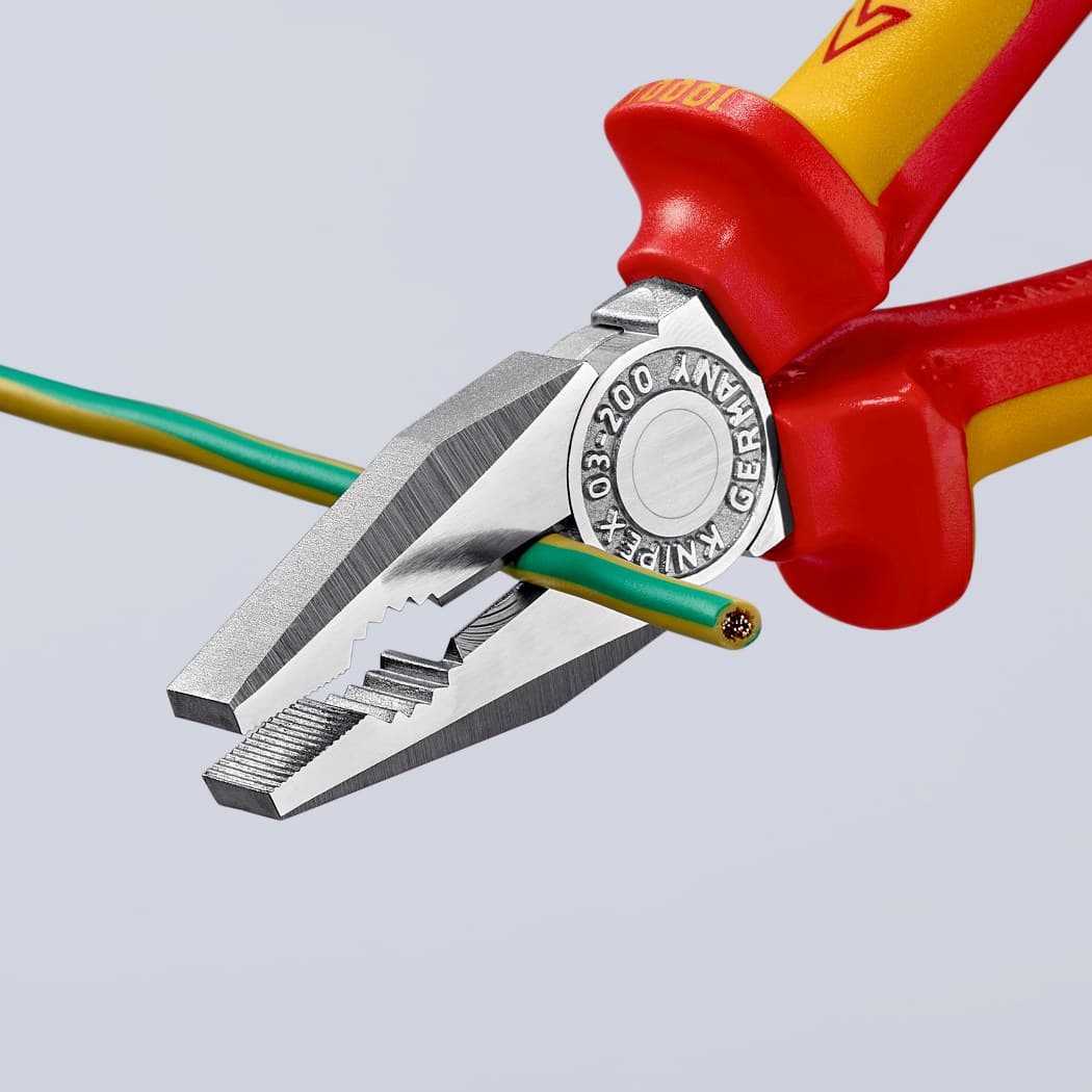 Knipex klešta kombinovana izolovana 1000V VDE 200mm 03 06 200 - slika 14