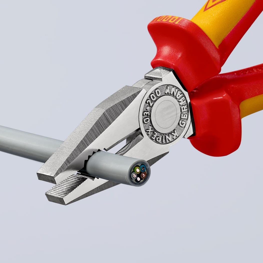 Knipex klešta kombinovana izolovana 1000V VDE 200mm 03 06 200 - slika 15
