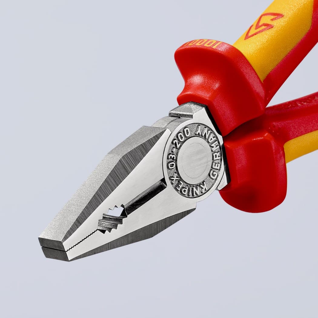Knipex klešta kombinovana izolovana 1000V VDE 200mm 03 06 200 - slika 18