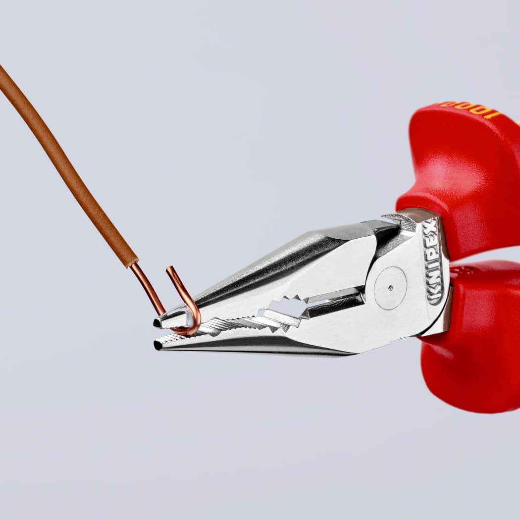 Knipex šiljasta kombinovana klešta izolovana 1000V VDE 145mm u blister pakovanju 08 26 145 SB - slika 4