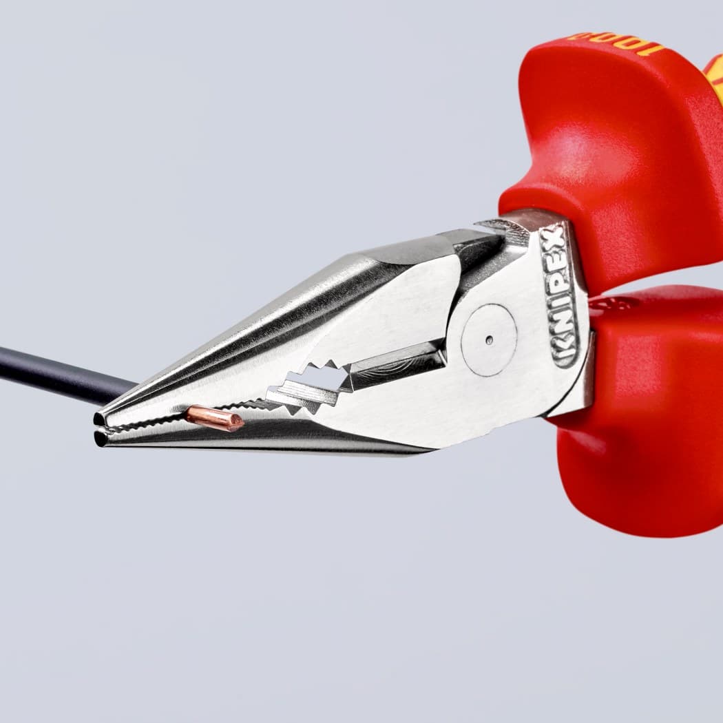 Knipex šiljasta kombinovana klešta izolovana 1000V VDE 145mm u blister pakovanju 08 26 145 SB - slika 5