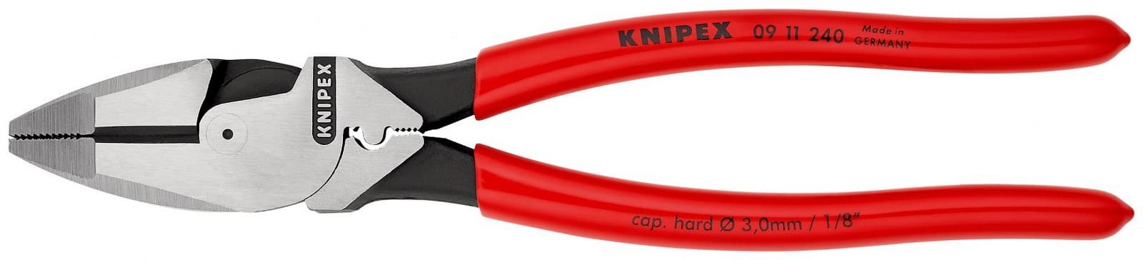 Knipex 09 11 240 SB kombinovana klešta ojačana Lineman 240 mm  - slika 3