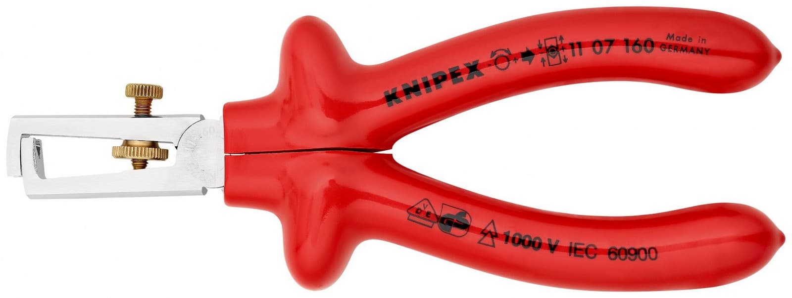 Knipex klešta za skidanje izolacije izolovana 160mm 11 07 160 - slika 3