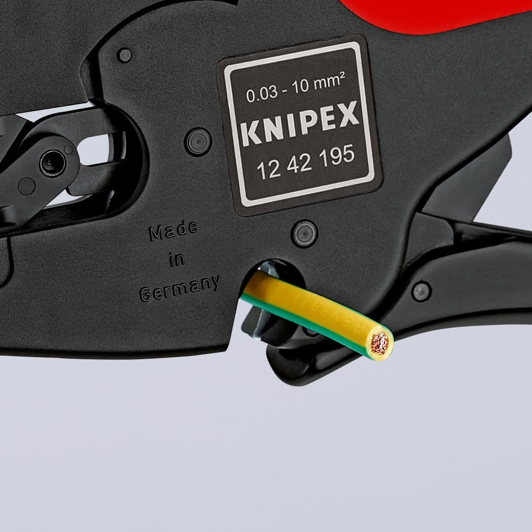 Knipex automatska klešta za skidanje izolacije MultiStrip 12 42 195 - slika 9