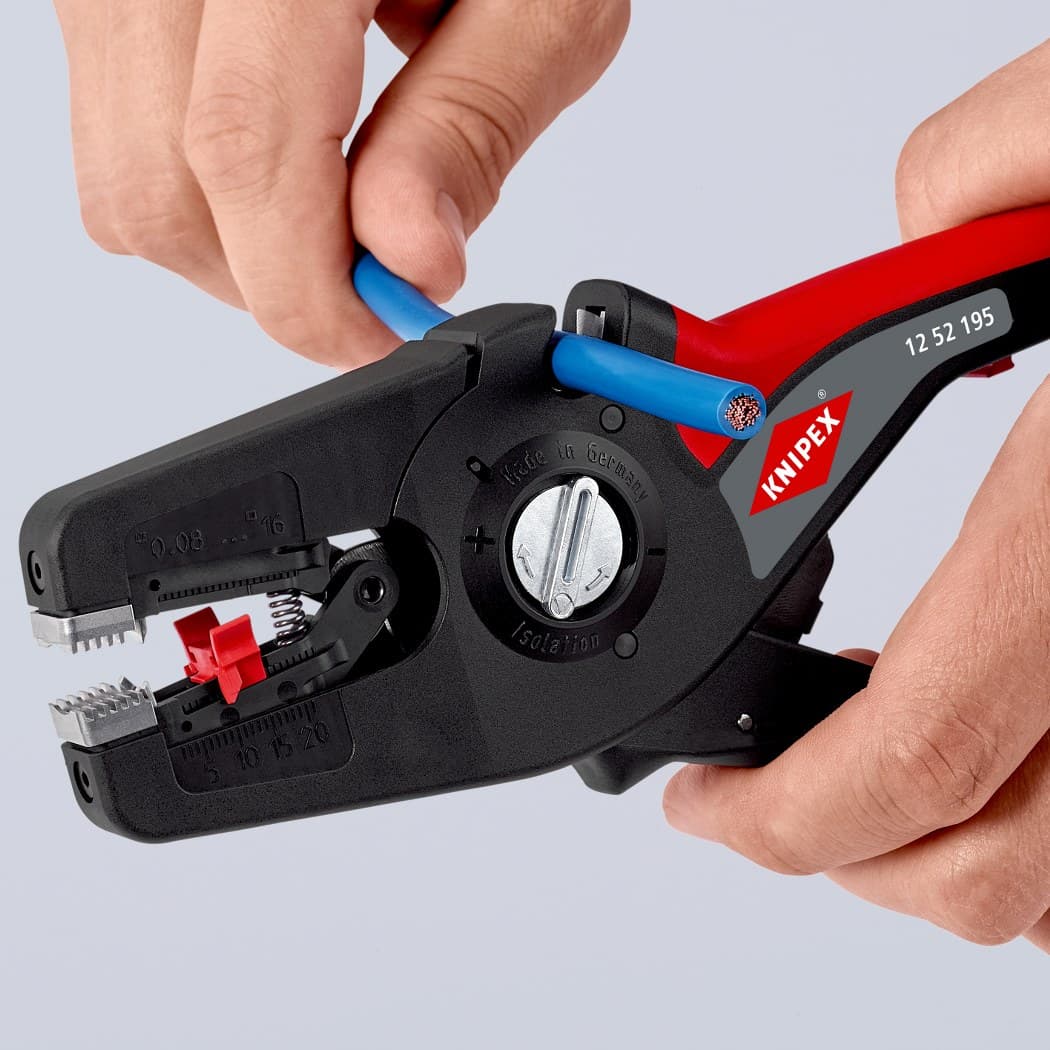 Knipex automatska klešta za skidanje izolacije PreciStrip16 12 52 195 - slika 4