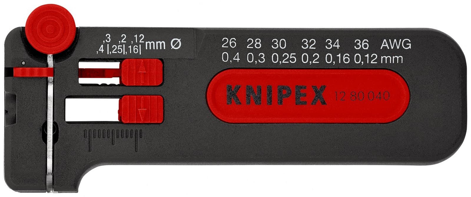 Knipex mini skidač izolacije Ø 0,12-0,4mm 12 80 040 SB - slika 2
