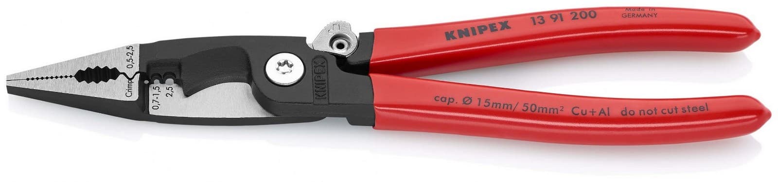 Knipex električarska klešta sa 6 funkcija 200mm 13 91 200 - slika 8