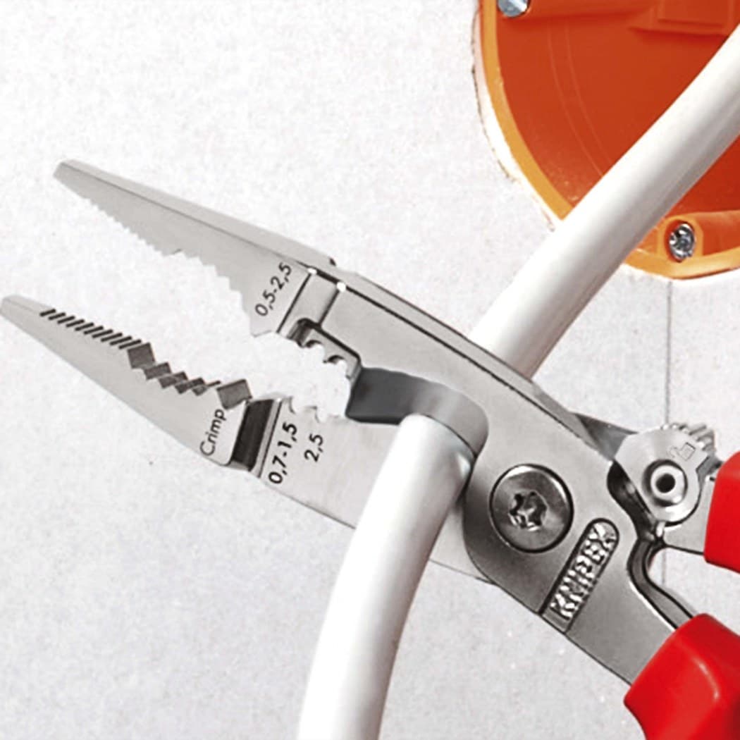 Knipex 13 96 200 klešta za električne instalacije izolovane, VDE, hromirane 200 mm - slika 5