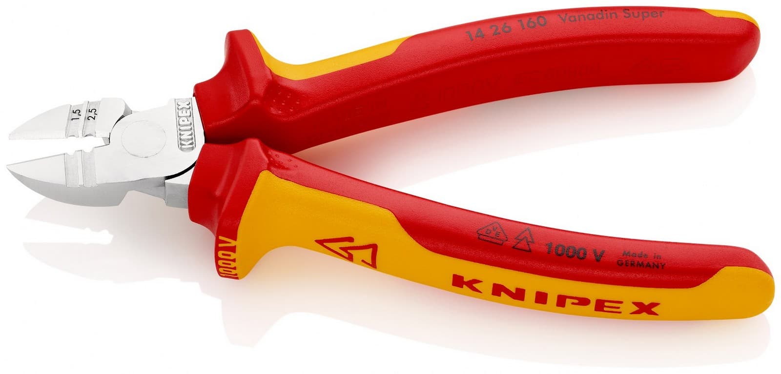 Knipex klešta za skidanje izolacije sa bočnim sečenjem 1000V VDE 160mm 14 26 160 - slika 2