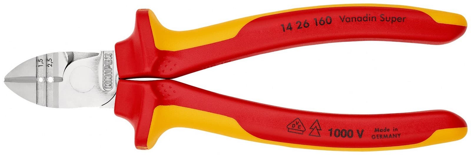 Knipex klešta za skidanje izolacije sa bočnim sečenjem 1000V VDE 160mm 14 26 160 - slika 3