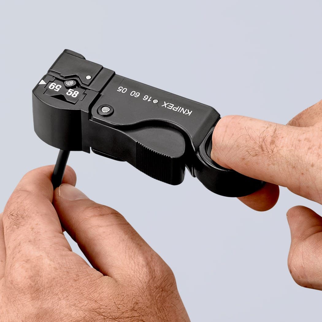 Knipex striper za koaksijalne kablove 16 60 05 SB - slika 6