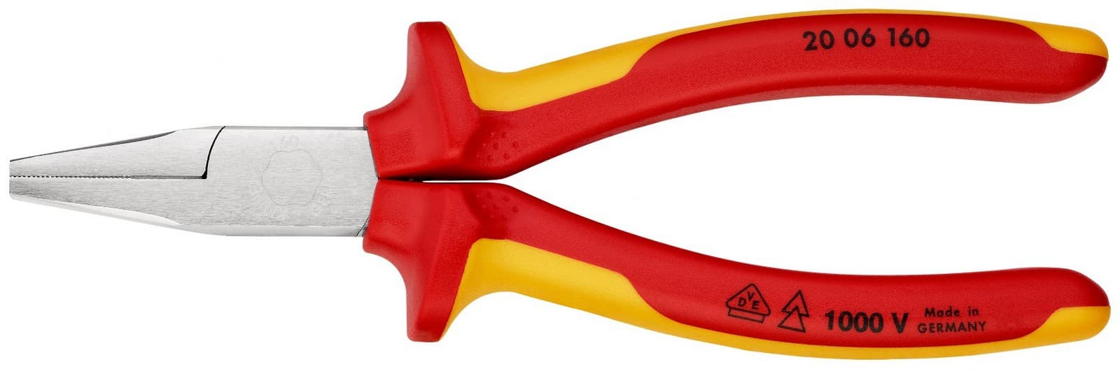 Knipex pljosnata klešta za hvatanje 1000V VDE 160mm 20 06 160 - slika 6