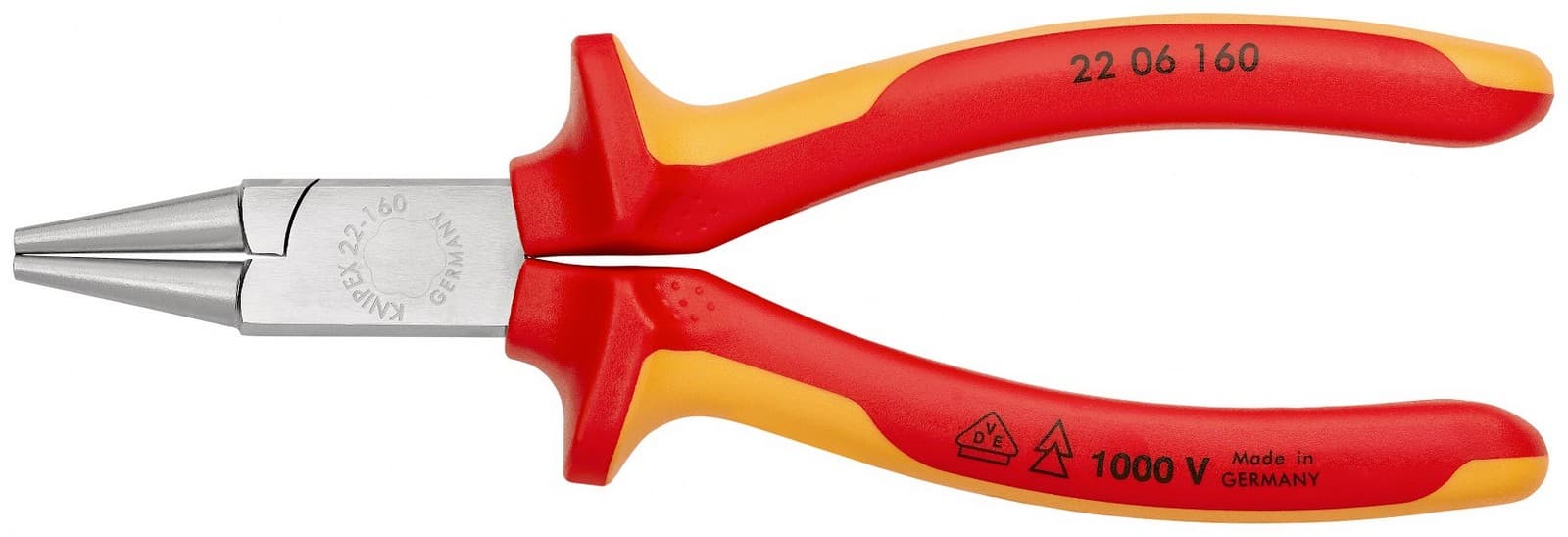 Knipex izolovana klešta za hvatanje sa okruglim čeljustima 1000V VDE 160mm 22 06 160 - slika 3