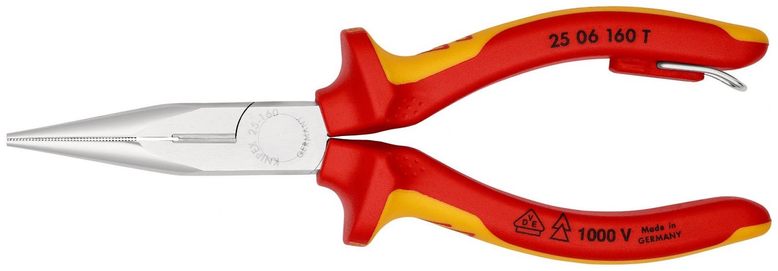 Knipex 25 06 160 T BK Špicasta klešta sa sa bočnim sečenjem izolovana, VDE, hromirana 160 mm  - slika 3