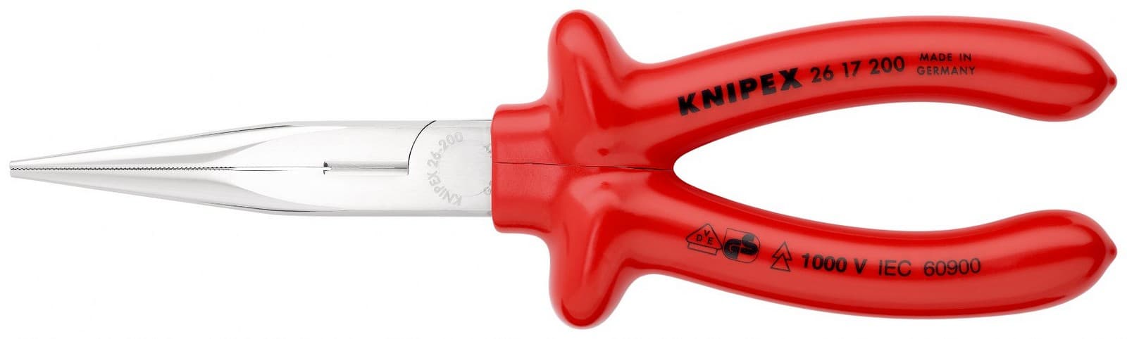 Knipex klešta špic prava izolovana 200mm 26 17 200 - slika 3