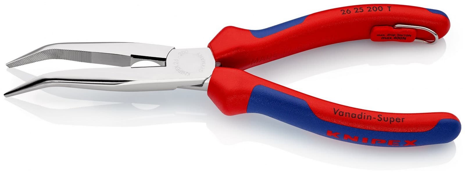 Knipex klešta špic kriva 200mm sa mogućnošću kačenja 26 25 200 T - slika 5
