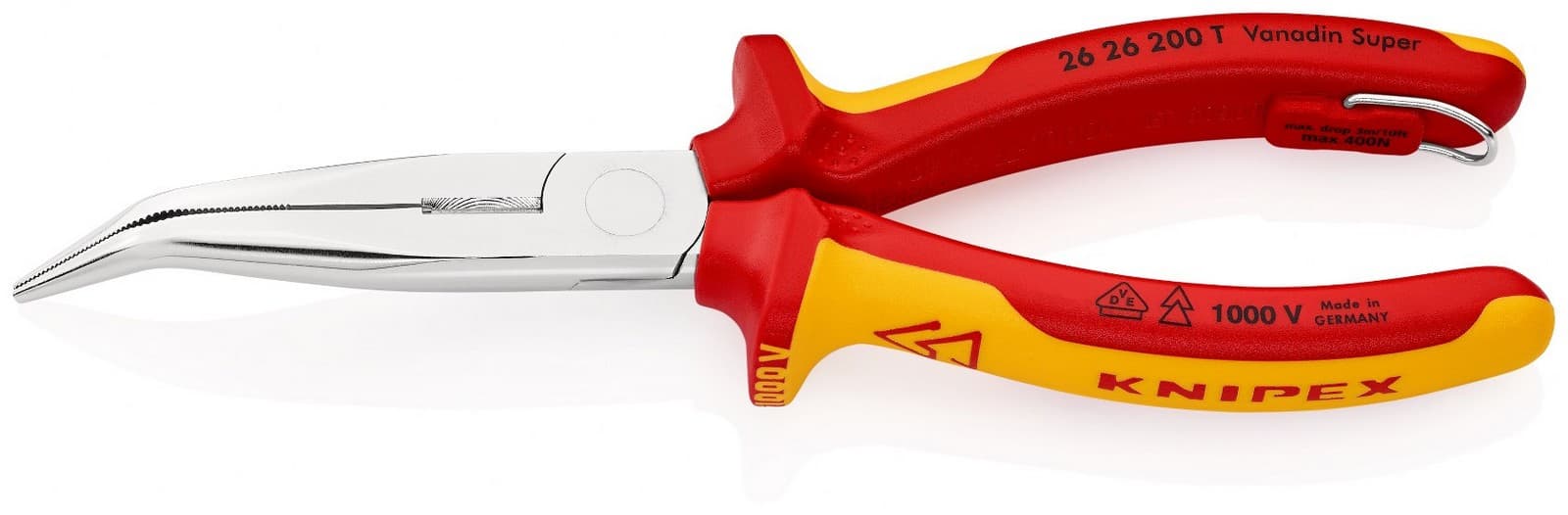 Knipex 26 26 200 T BK Špicasta klešta sa sa bočnim sečenjem izolovana, VDE, hromirana 200 mm 