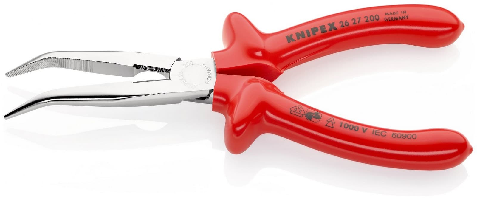 Knipex klešta špic kriva izolovana 200mm 26 27 200 - slika 2