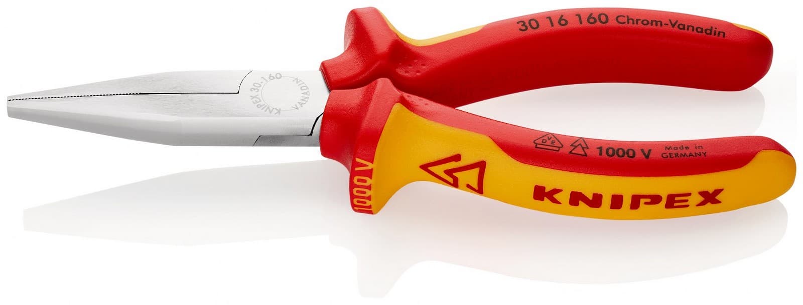 Knipex 30 16 160 SB Langbeck klešta izolovana, VDE, hromirane 160 mm 