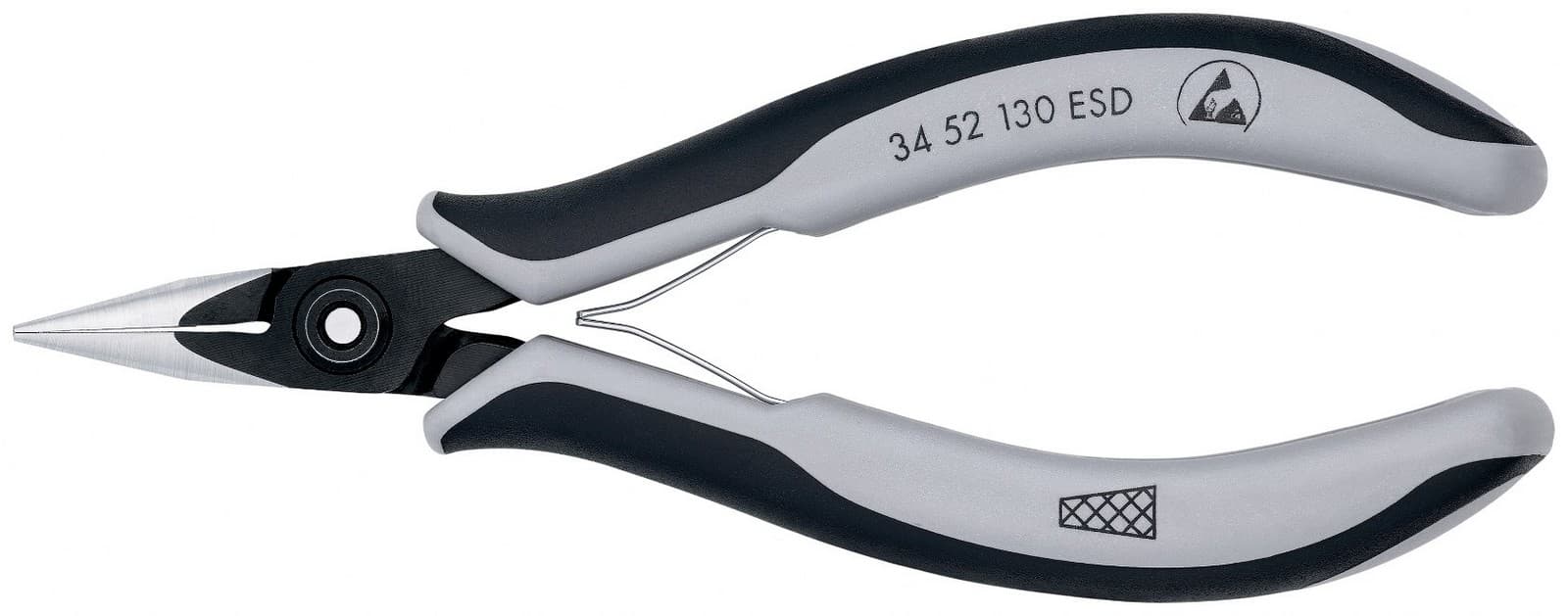 Knipex precizna klešta za hvatanje za elektroniku ESD 130mm 34 52 130 ESD - slika 3