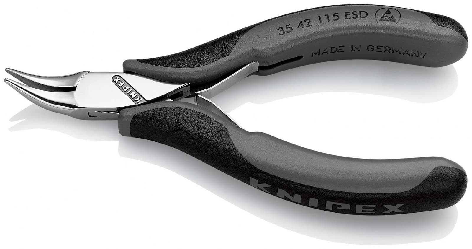 Knipex elektroničarska klešta za hvatanje ESD pod uglom 45° 115mm 35 42 115 ESD - slika 2