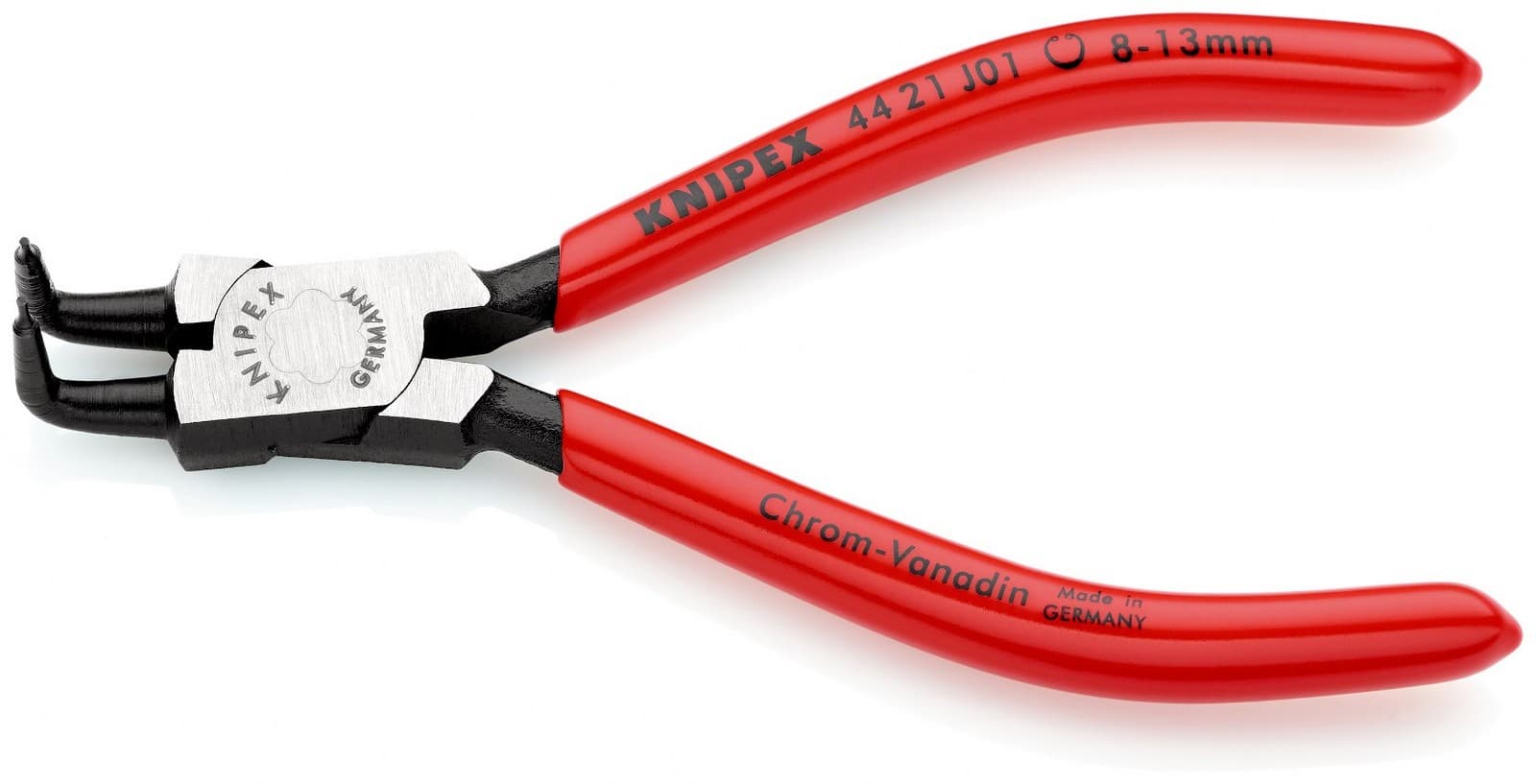 Knipex klešta za unutrašnje sigurnosne prstenove kriva 130mm 44 21 J01 - slika 2