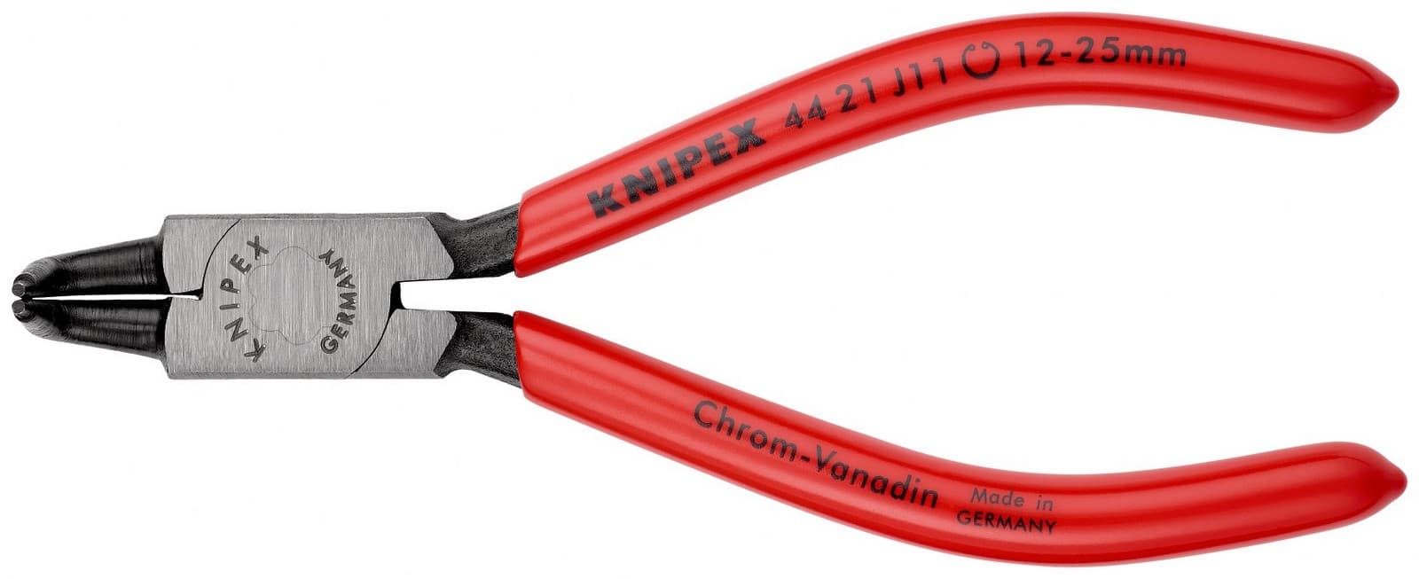 Knipex klešta za unutrašnje sigurnosne prstenove kriva 130mm 44 21 J11 - slika 3